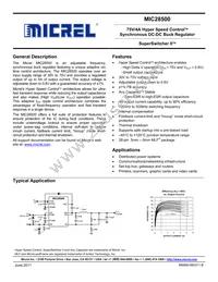 MIC28500YJL-TR Datasheet Cover