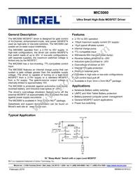 MIC5060YML-TR Datasheet Cover