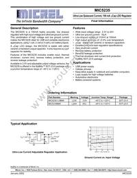 MIC5235BM TR Datasheet Cover