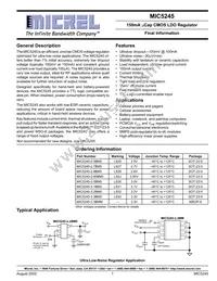 MIC5245-3.5BM5-TR Datasheet Cover