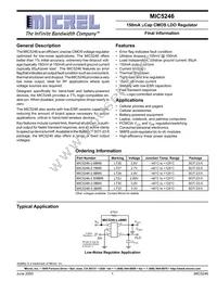 MIC5246-3.3BM5-TR Datasheet Cover