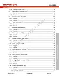 MINI58LDE Datasheet Page 3