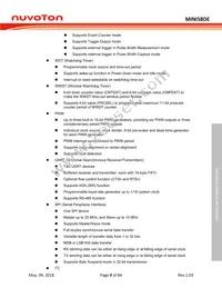 MINI58LDE Datasheet Page 9