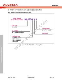 MINI58LDE Datasheet Page 12