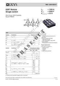MIO1200-25E10 Datasheet Cover