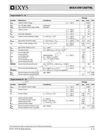 MIXA10W1200TML Datasheet Page 2