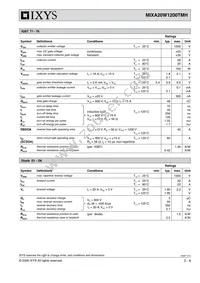 MIXA20W1200TMH Datasheet Page 2