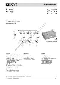 MIXA30W1200TMH Datasheet Cover