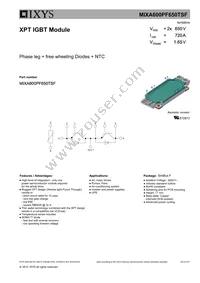 MIXA600PF650TSF Datasheet Cover