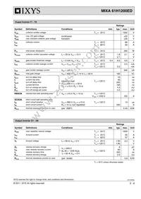 MIXA61H1200ED Datasheet Page 2