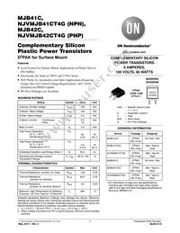 MJB41CT4 Datasheet Cover