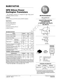 MJB5742T4G Datasheet Cover