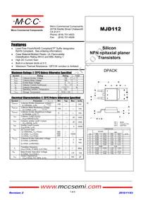 MJD112-TP Datasheet Cover