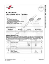 MJD50TF Datasheet Page 2