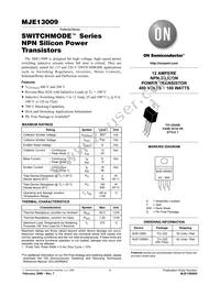 MJE13009 Datasheet Cover