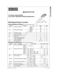 MJE172STU Datasheet Page 2