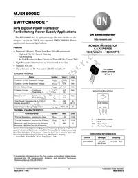 MJE18006G Datasheet Cover