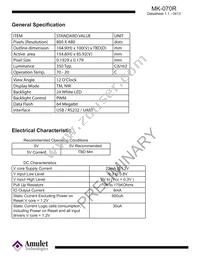 MK-070R Datasheet Page 2