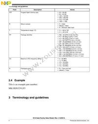 MK10DX128VMC7R Datasheet Page 4