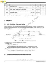 MK10DX128VMC7R Datasheet Page 10