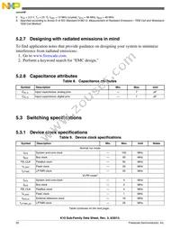MK10DX128VMD10 Datasheet Page 20