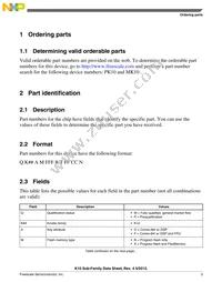 MK10DX32VFM5 Datasheet Page 3