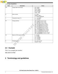 MK10DX32VFM5 Datasheet Page 4