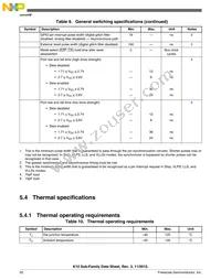 MK10DX64VMC7 Datasheet Page 20