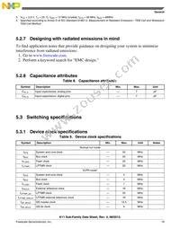 MK11DX256VMC5 Datasheet Page 19