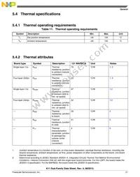 MK11DX256VMC5 Datasheet Page 21