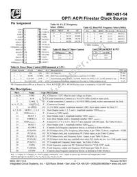 MK1491E-14RTR Datasheet Page 2