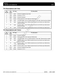 MK1709STR Datasheet Page 3