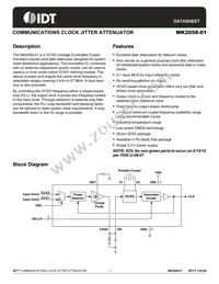 MK2058-01SITR Datasheet Cover