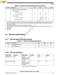 MK20DN128VFM5 Datasheet Page 21