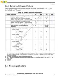 MK20DN512ZVLK10 Datasheet Page 21