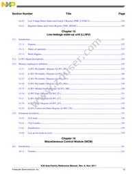 MK20DN512ZVMB10 Datasheet Page 13