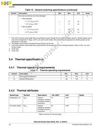 MK20DX128VLQ10 Datasheet Page 22