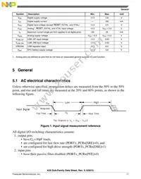 MK20DX256VLK10R Datasheet Page 11