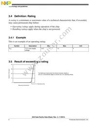 MK20DX256VLK7R Datasheet Page 6