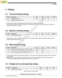 MK20DX256VLK7R Datasheet Page 9