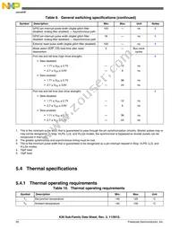 MK20DX256VLK7R Datasheet Page 20