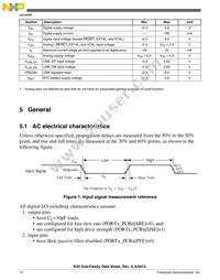 MK20DX256VLQ10R Datasheet Page 12