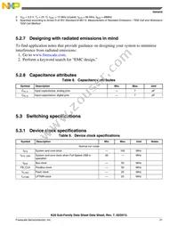 MK20DX256ZVMC10 Datasheet Page 21