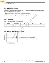 MK20DX64VLH7 Datasheet Page 6