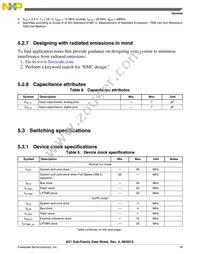 MK21DX256VMC5 Datasheet Page 19