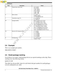 MK22DN512VMC5 Datasheet Page 4