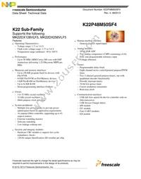 MK22DX256VLF5 Datasheet Cover