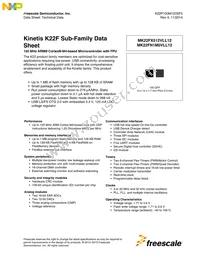 MK22FN1M0VLL12 Datasheet Cover