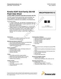 MK24FN256VDC12 Datasheet Cover