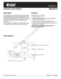 MK2746-01GTR Datasheet Cover